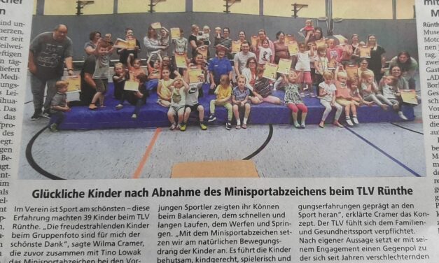Minisportabzeichen Abnahme